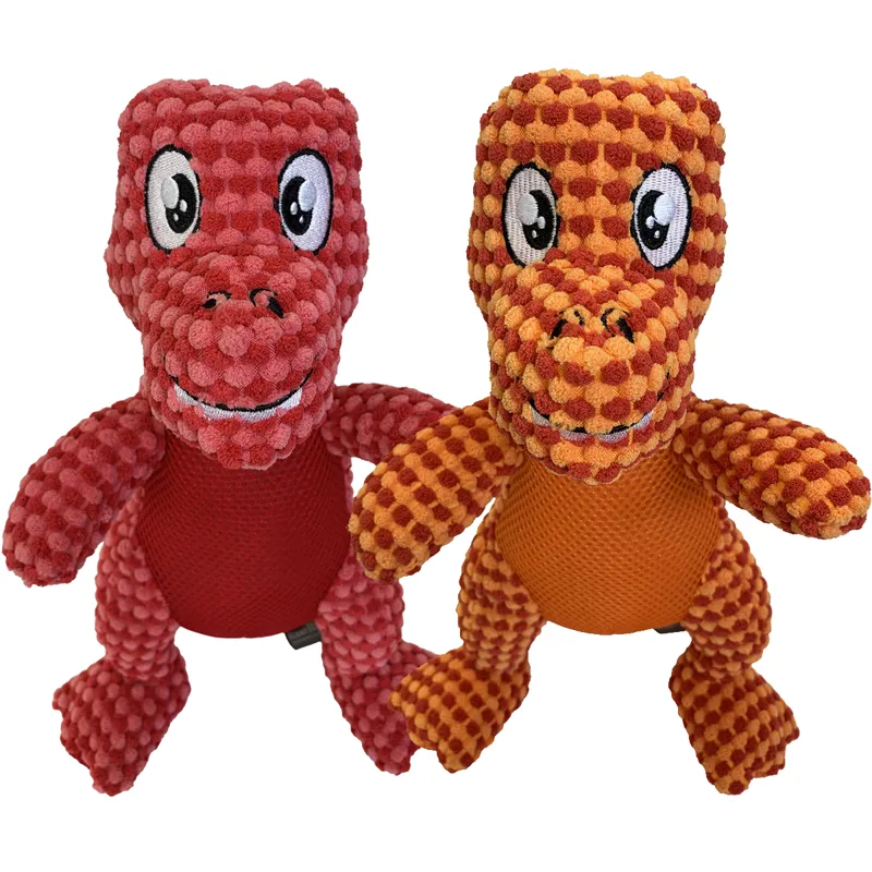 Hem and Boo Dinosaur with Squeaker - Assorted